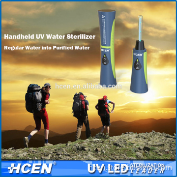 uvc led sterilization USB rechargeable portable handheld uv water purifier
